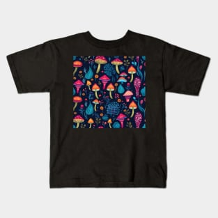 Rainbow mushrooms Kids T-Shirt
